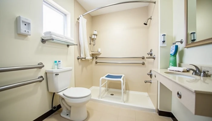 A safe and accessible bathroom for seniors